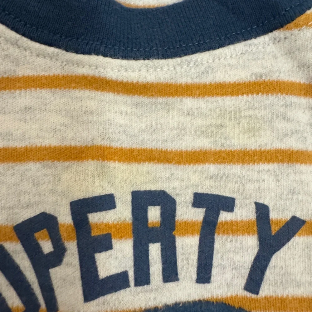 Carter's Navy  football Striped Kids Matching Set